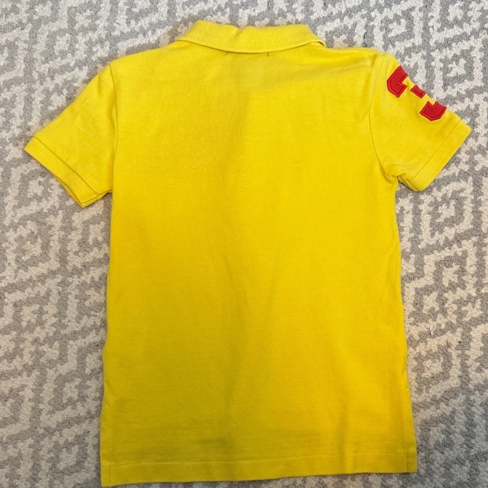 Ralph Lauren Yellow Polo Shirt with Red Logo - Picture 4 of 4